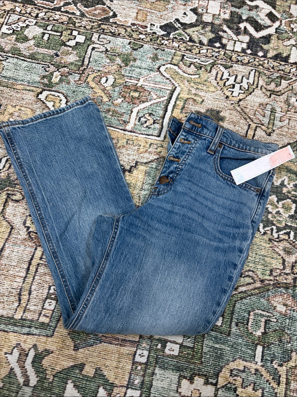 J. Crew High-Rise Crop Flare Leg Jeans — Blue
